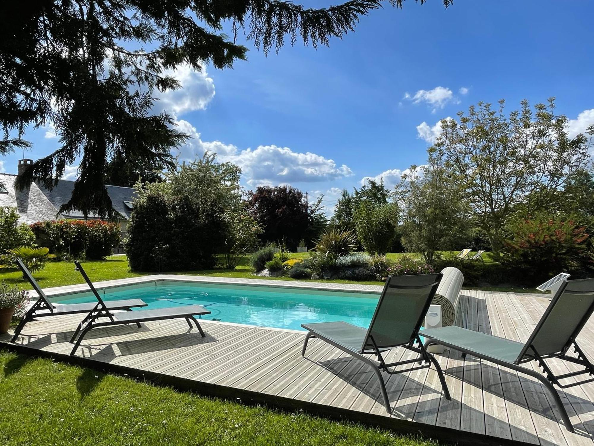 Chambres D Hotes Avec Piscine Et Spa La Foliere Saumur Villebernier Ngoại thất bức ảnh