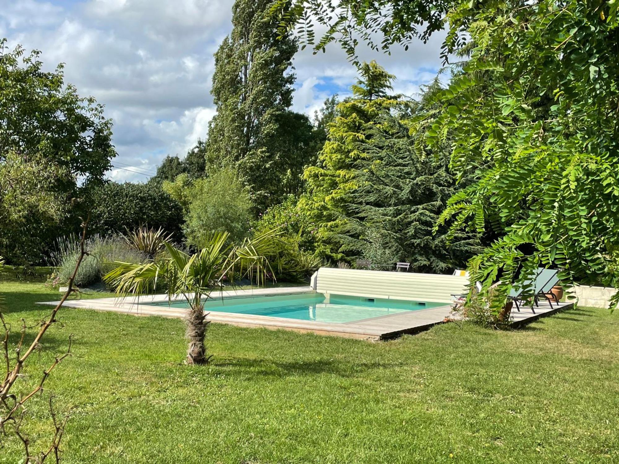 Chambres D Hotes Avec Piscine Et Spa La Foliere Saumur Villebernier Ngoại thất bức ảnh