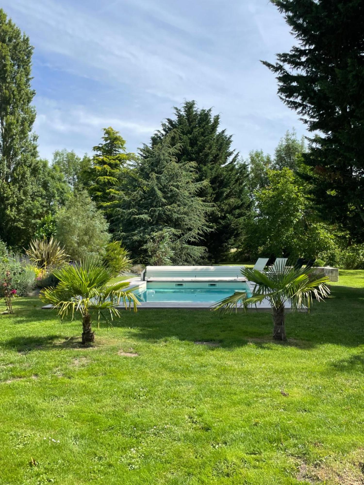 Chambres D Hotes Avec Piscine Et Spa La Foliere Saumur Villebernier Ngoại thất bức ảnh